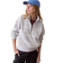 Heather Grey/Cream Stripe