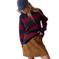 Women's Maggie Rollneck - Cabernet/Navy