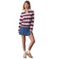 Women's Miracle Jersey Long Sleeve Polo - Sky/Cabernet