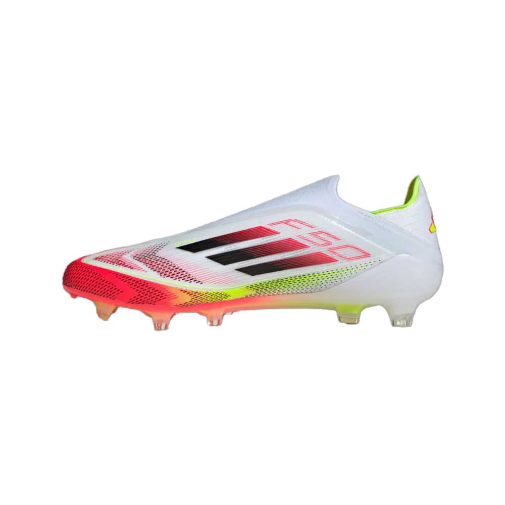 Men's F50 Elite LL FG Soccer Cleat - Cloud White/Core Black/Solar Yellow - Regular (D)