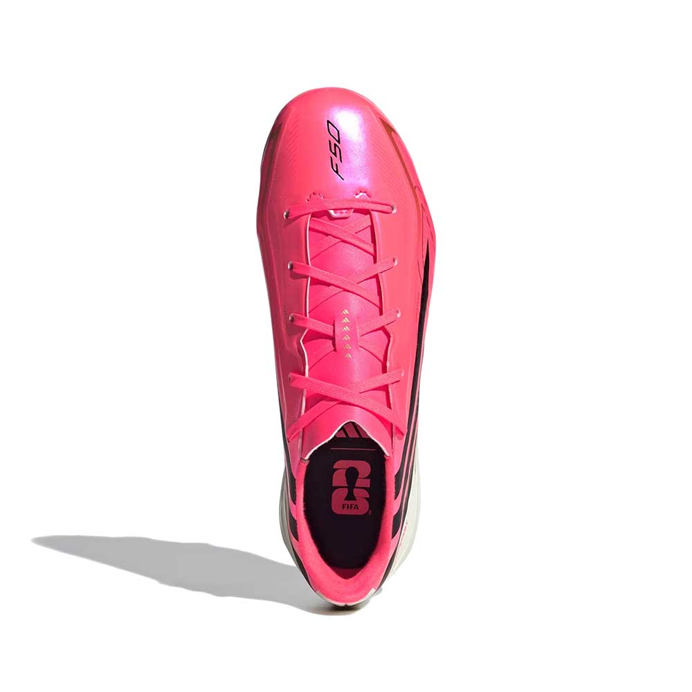 JR F50 Hyperfast League FG Soccer Cleat - Solar Turbo/Core Black/Gold Met - Regular (D)