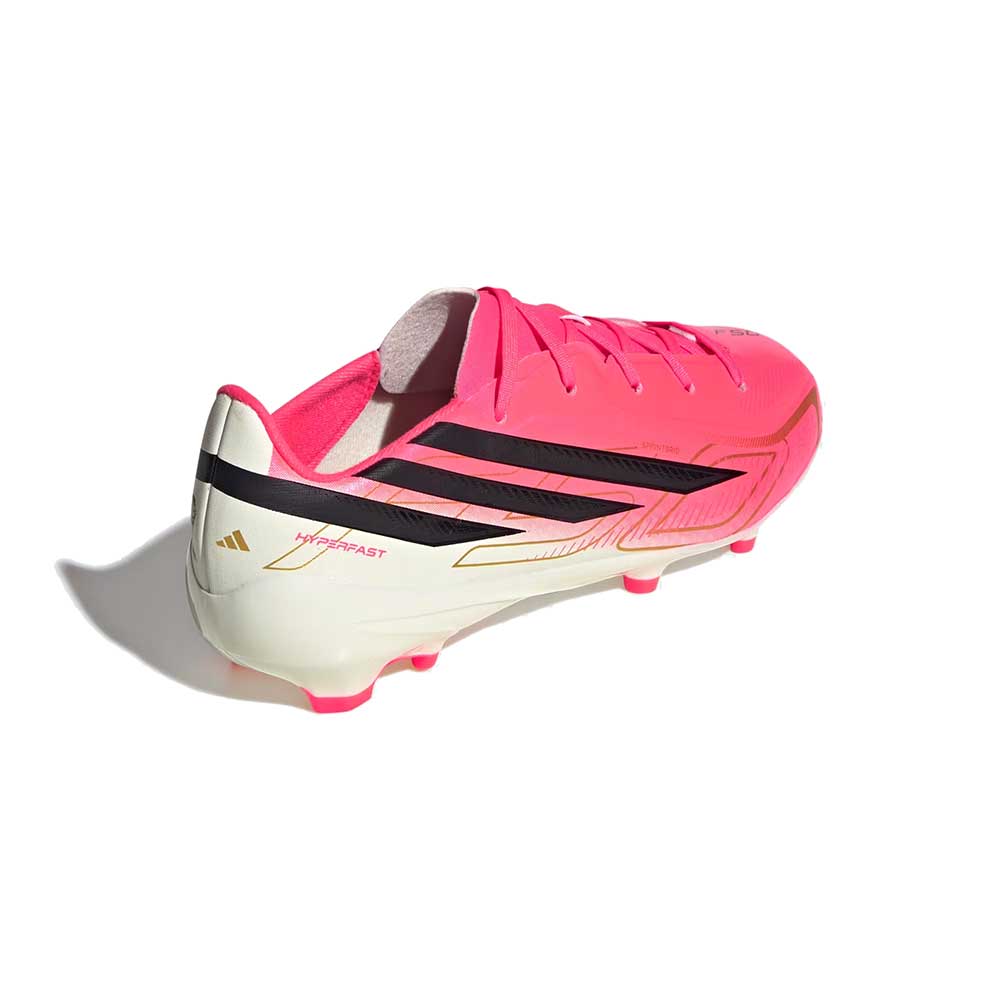 JR F50 Hyperfast League FG Soccer Cleat - Solar Turbo/Core Black/Gold Met - Regular (D)