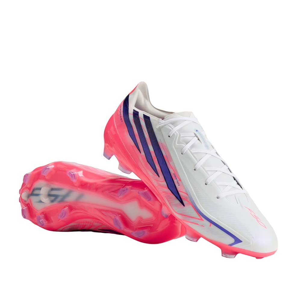 F50 Hyperfast Pro FG Soccer Cleat - Cloud White/Solar Purple/Solar Turbo - Regular (D)
