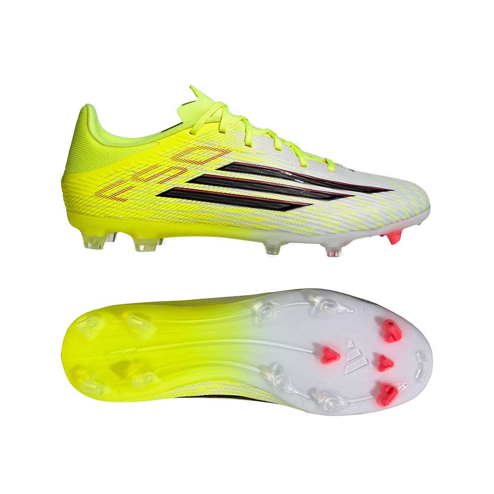 F50 League FG/MG Soccer Cleat - Team Solar Yellow 2/Core Black/Lucid Red - Regular (D)