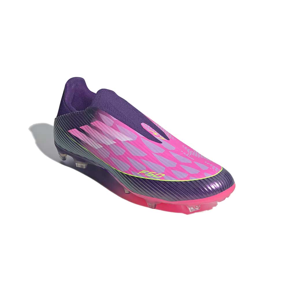 Men's F50 League LL FG/MG Lamine Soccer Cleat -  Purple/White - Regular (D)