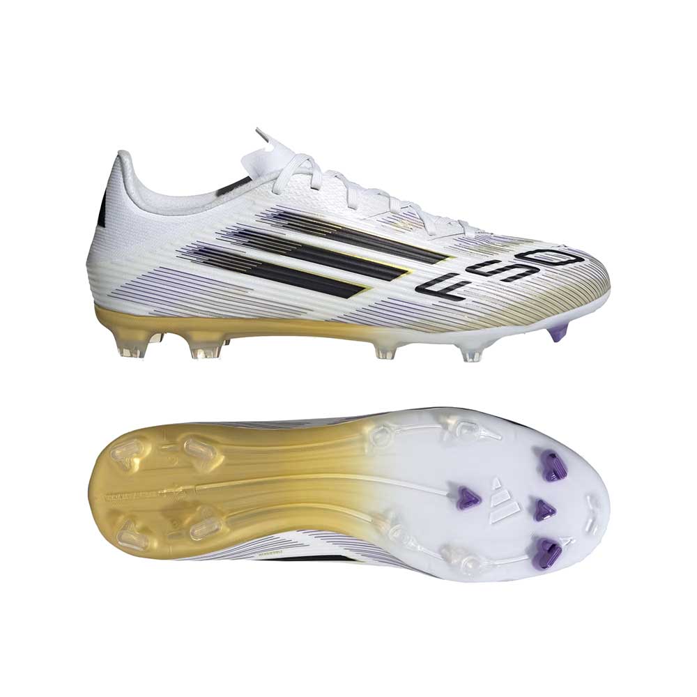 F50 FG/MG - Ftwr White/Core Black/Gold Met