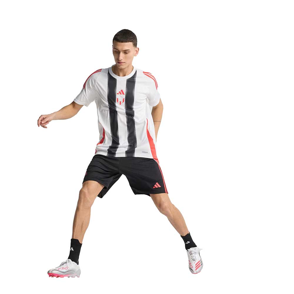 Men's F50 Messi Elite FG Soccer Cleat - Cloud White/Lucid Red/Silver Metallic - Regular (D)