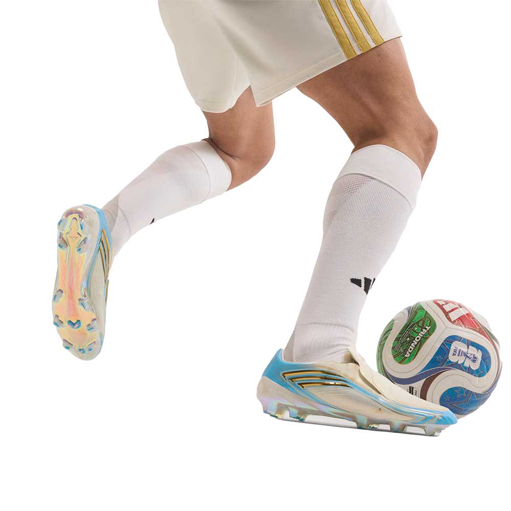 F50 Messi Elite FG Soccer Cleat - Ivory/Semi Blue Burst/Icey Blue - Regular (D)