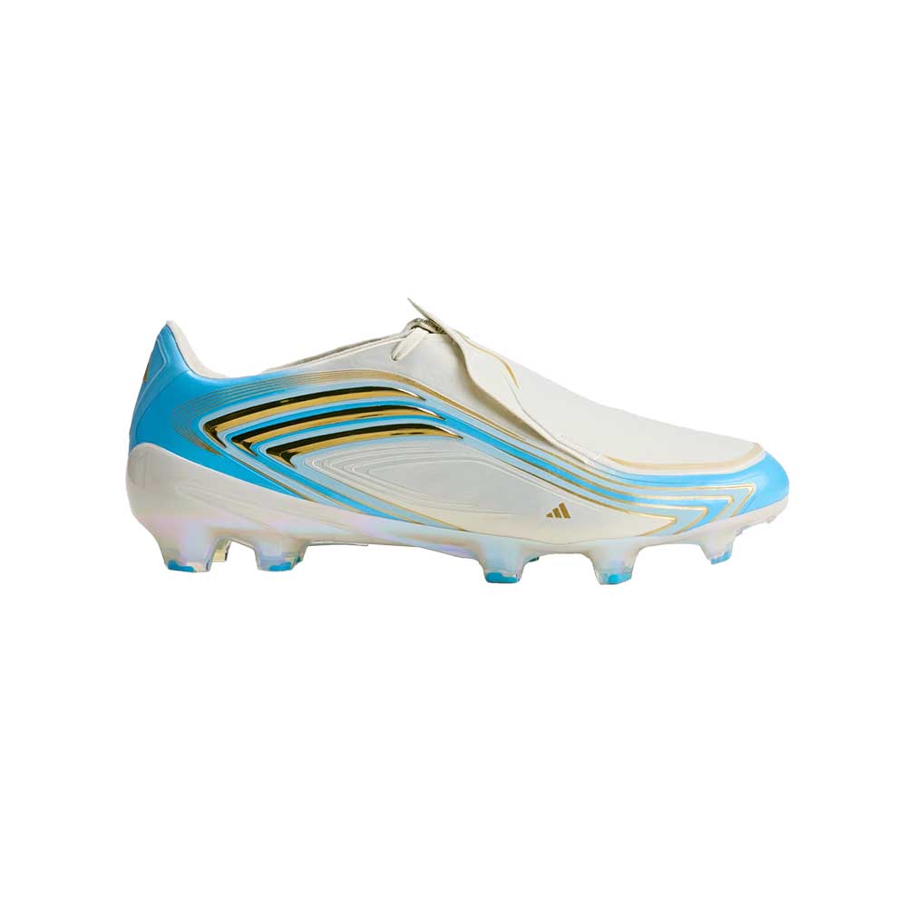 F50 Messi Elite FG Soccer Cleat - Ivory/Semi Blue Burst/Icey Blue - Regular (D)