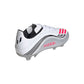 JR F50 Messi League FG/MG Soccer Cleat - Cloud White/Lucid Red/Silver Metallic - Regular (D)