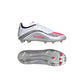 JR F50 Messi League FG/MG Soccer Cleat - Cloud White/Lucid Red/Silver Metallic - Regular (D)
