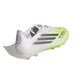 Women's F50 Spark Fusion League FG/AG Soccer Cleat - Footwear White/Iron Met/Hireye - Regular (B)