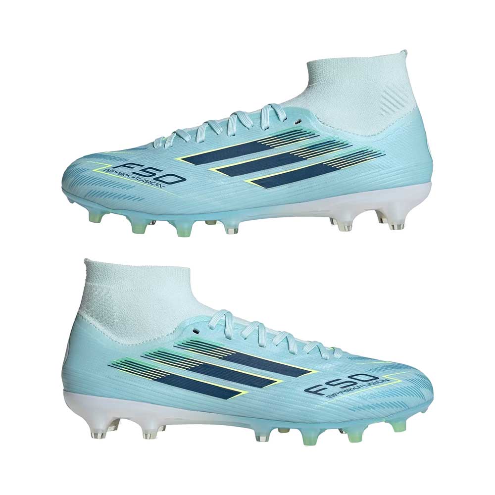 Women's F50 Spark Fusion Pro FG/AG Soccer Cleat - Alm Blue/Dupe/Hireye - Regular (B)