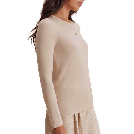 Women's Bamboo Long Sleeve - Wheat Heather