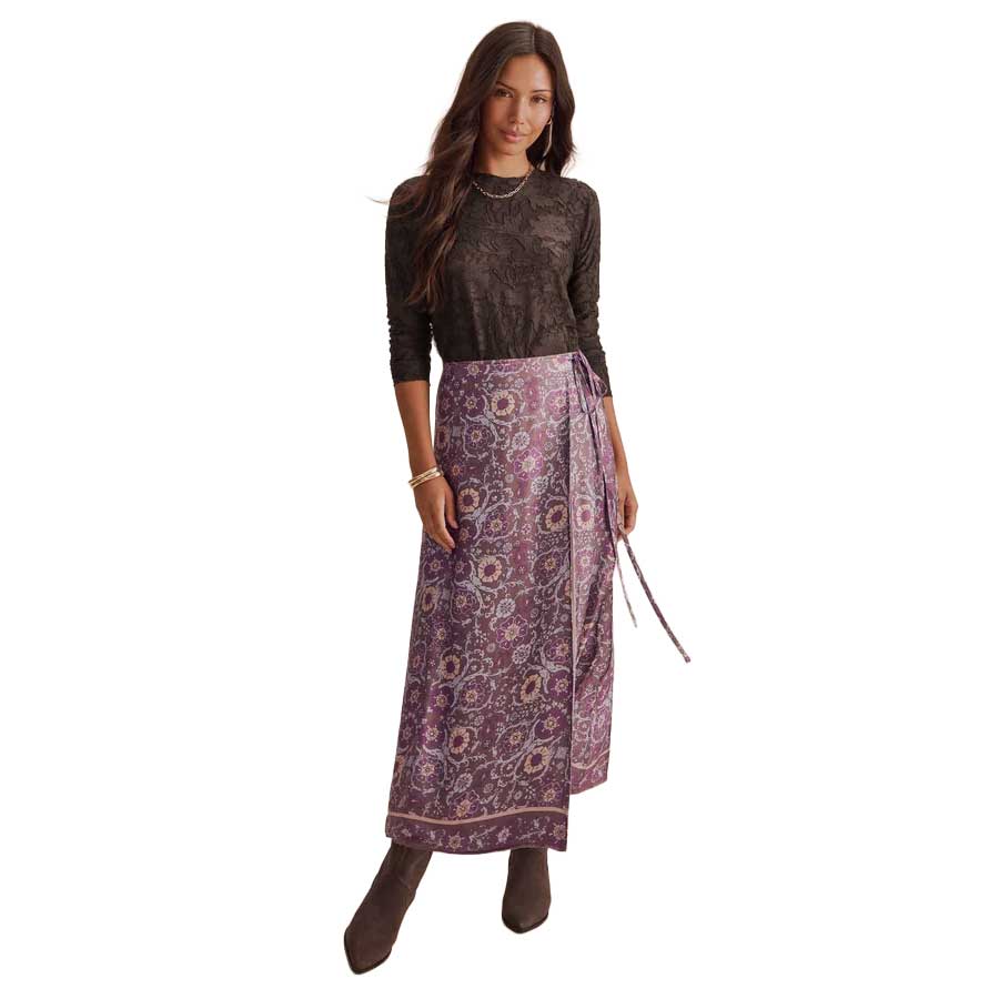 Women's Cecelia Floral Long Sleeve Tee - Java