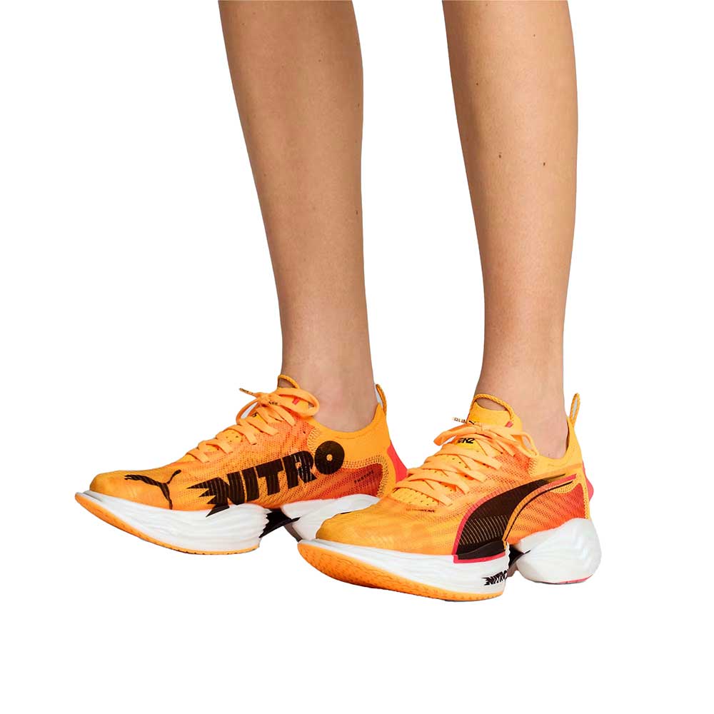 Women's FAST-R NITRO Elite 2 Running Shoe - Sun Stream-Sunset Glow-PUMA White - Regular (B)