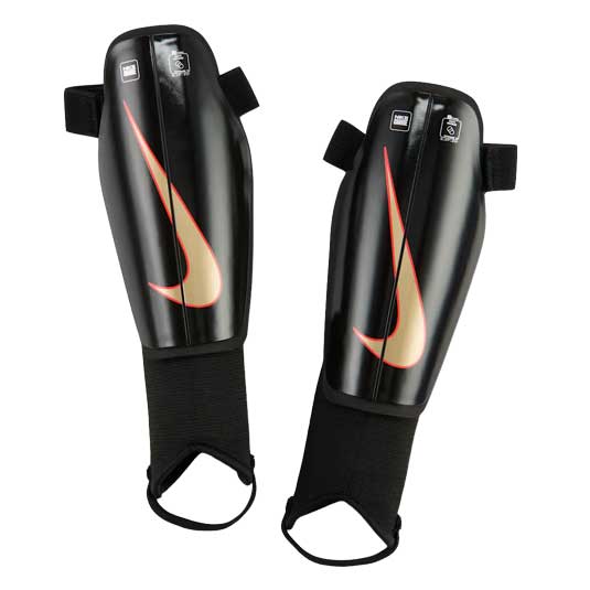 Youth Nike Charge Shinguards -  Black/Bright Crimson/Blur