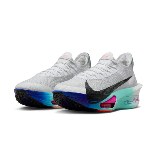 Men's Nike Alphafly 3 Running Shoe - White/Black/Hyper Turquoise/Concord - Regular (D)