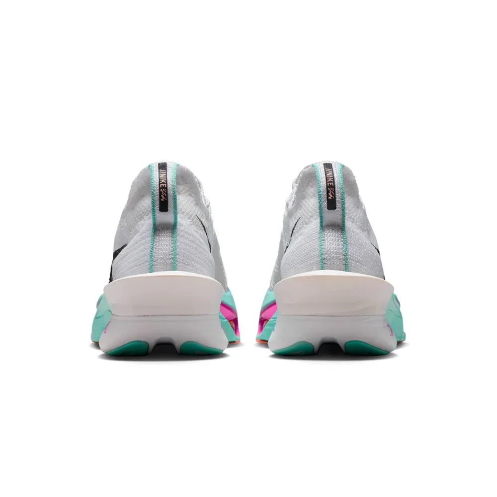 Men's Nike Alphafly 3 Running Shoe - White/Black/Hyper Turquoise/Concord - Regular (D)