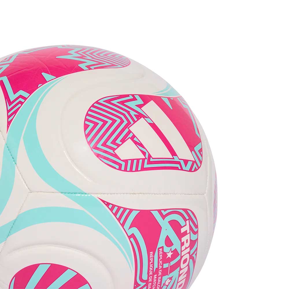 WC Club Soccer Ball - White/Flash Aqua/Shock Pink