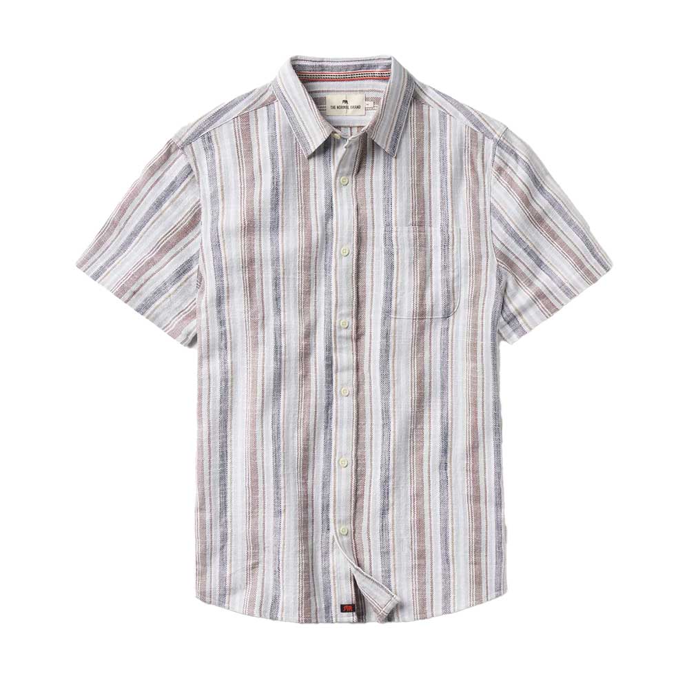 Men's Freshwater Button Up Shirt - Misty Harbor Stripe