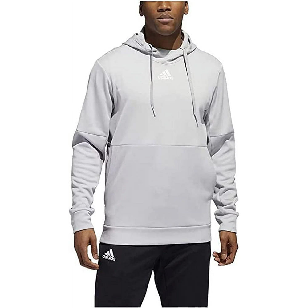 adidas Men's Team Issue Pullover Hooded Sweatshirt - Grey