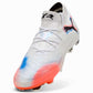 Men's Future 8 Match FG/AG Soccer Cleat - Puma White/Puma Black/Glowing Red - Regular (D)
