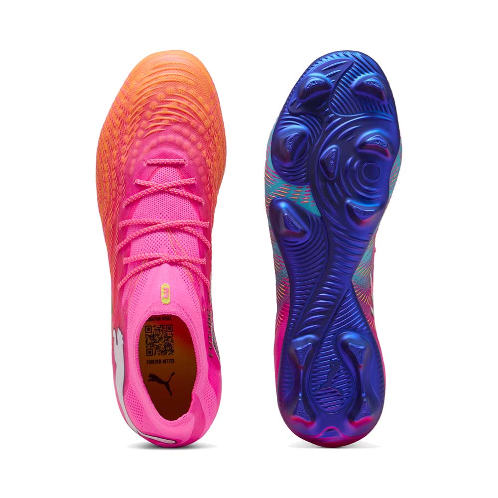 Future 9 Ultimate FG/AG Soccer Cleat - Poison Pink/Sun Stream/Bright Aqua - Regular (D)