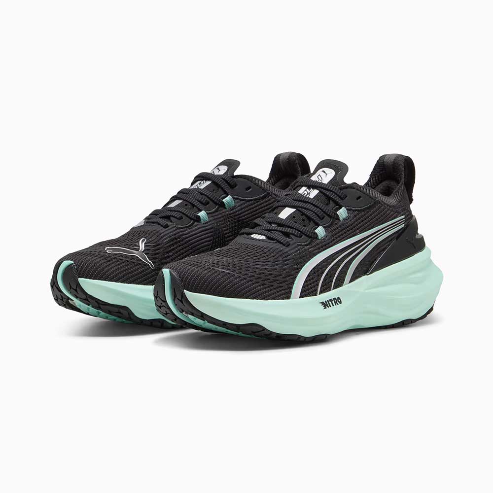W ForeverRun Nitro 2 (B) - PUMA Black/Mint Melt