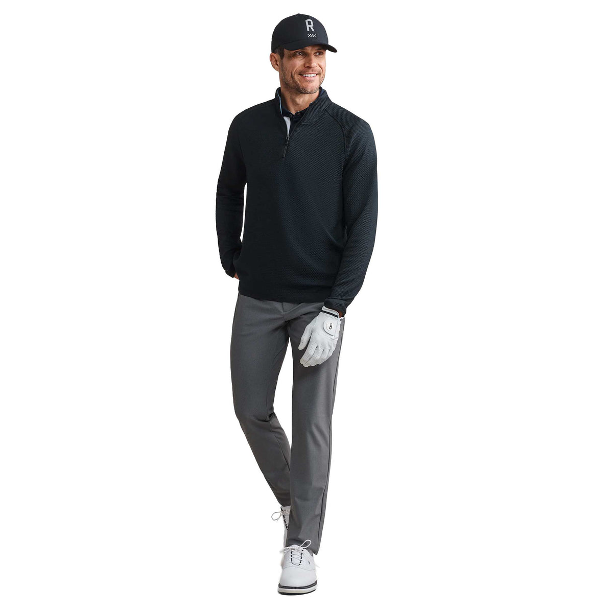 Men's Founders Golf 1/4 Zip - Black