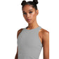 Women's ALRN Rib Crop Tank - Shale