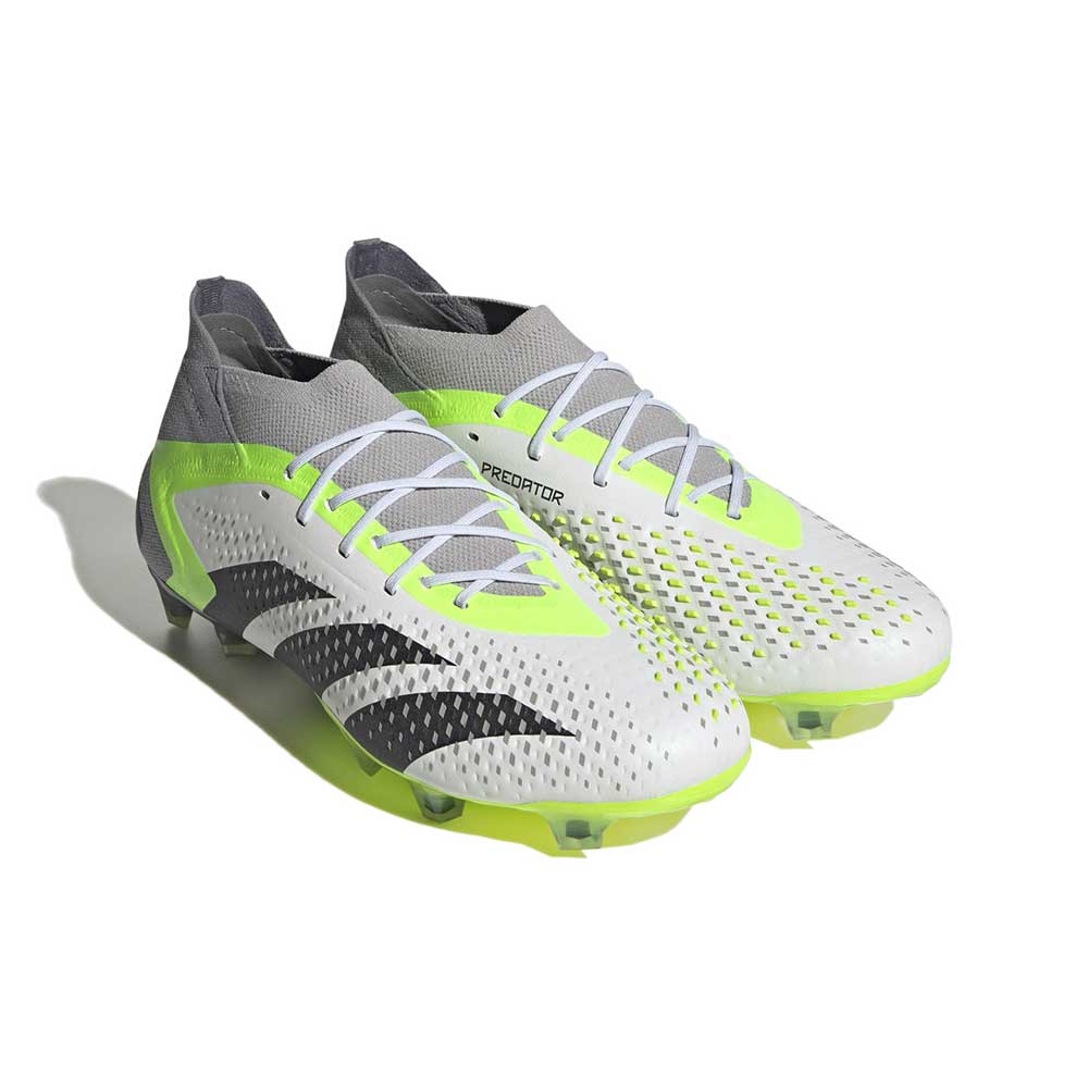 Unisex adidas Predator Accuracy.1 FG Soccer Shoes - FtwWhite,Cblack,Luclem - Regular (D)