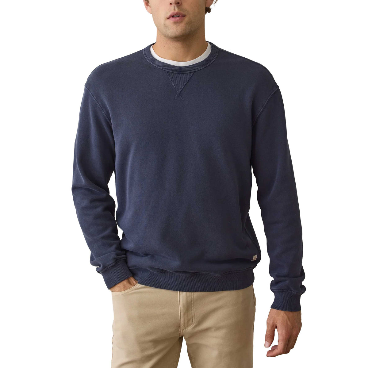 Men's Relaxed Cloud 9 Fleece Crewneck - Mood Indigo