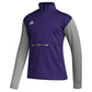 Men's Team 1/4 Zip - Collegiate Purple/Medium Grey Heather/White
