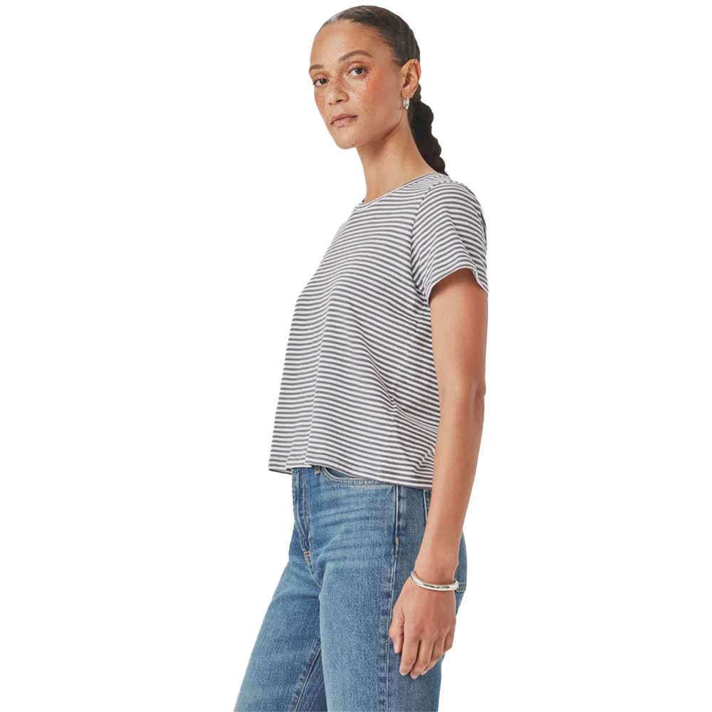Women's Louisa Stripe Short Sleeve Tee - Soft Vob/White