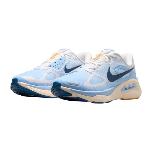 Women's Nike Structure Plus Running Shoe - White/Mystic Navy/Aluminum/Sundial - Regular (B)