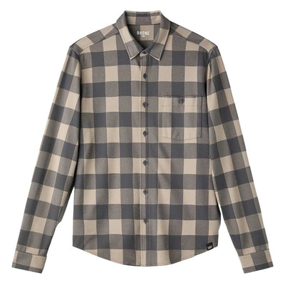 Men's Hardy Flannel Shirt - Foggy Taupe/Iron Buffalo