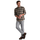 Men's Hardy Flannel Shirt - Foggy Taupe/Iron Buffalo