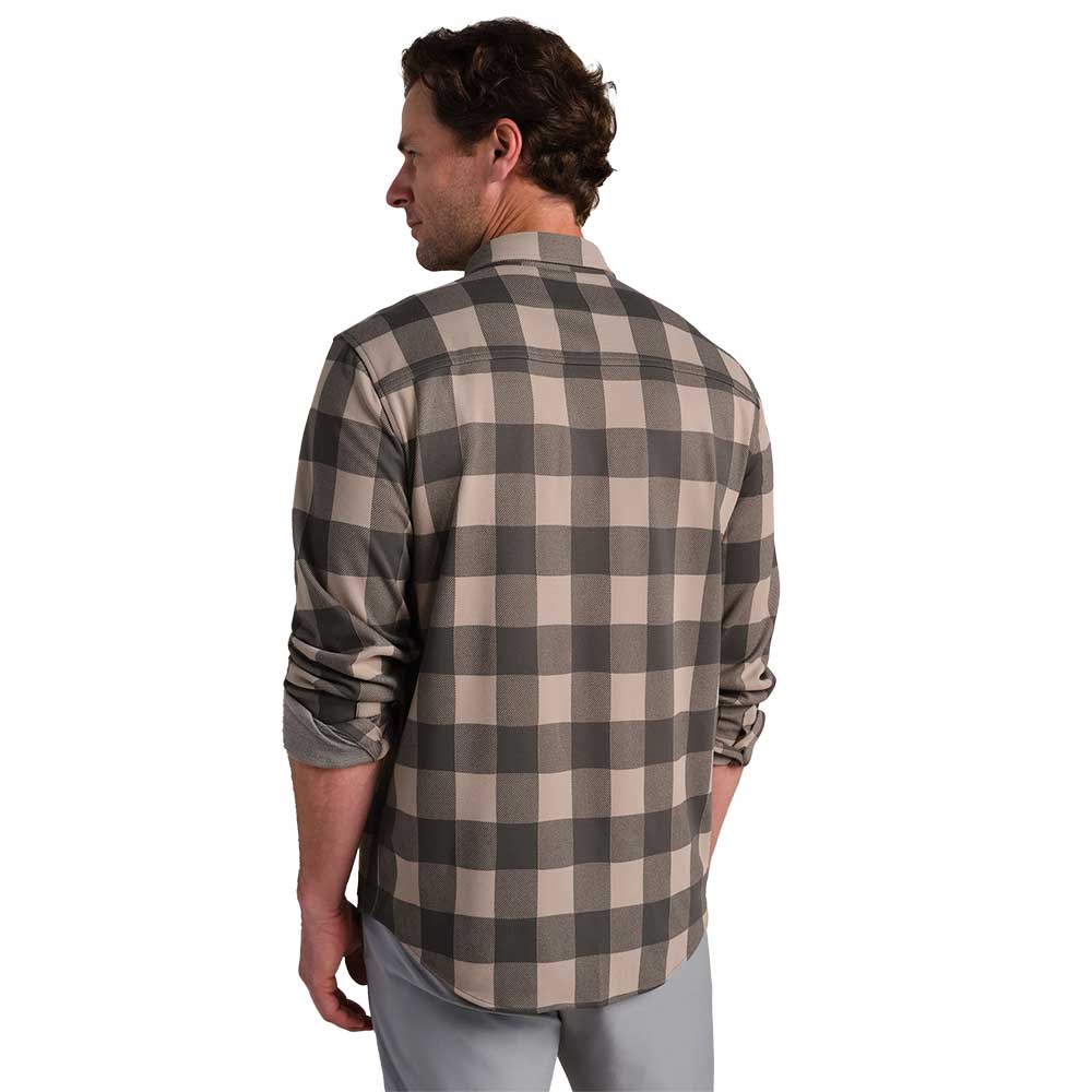 Men's Hardy Flannel Shirt - Foggy Taupe/Iron Buffalo