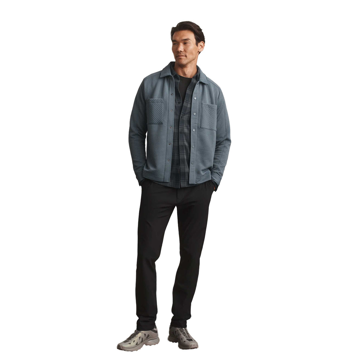 Men's Hardy Flannel Shirt - Pure Black Buffalo Plaid