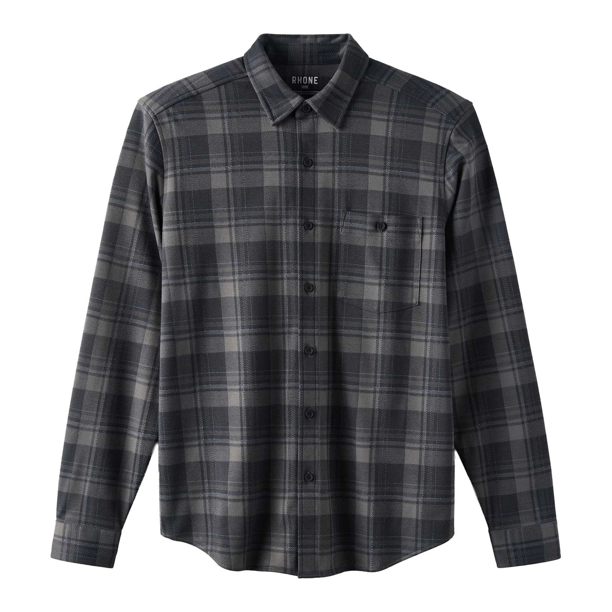Men's Hardy Flannel Shirt - Pure Black Buffalo Plaid