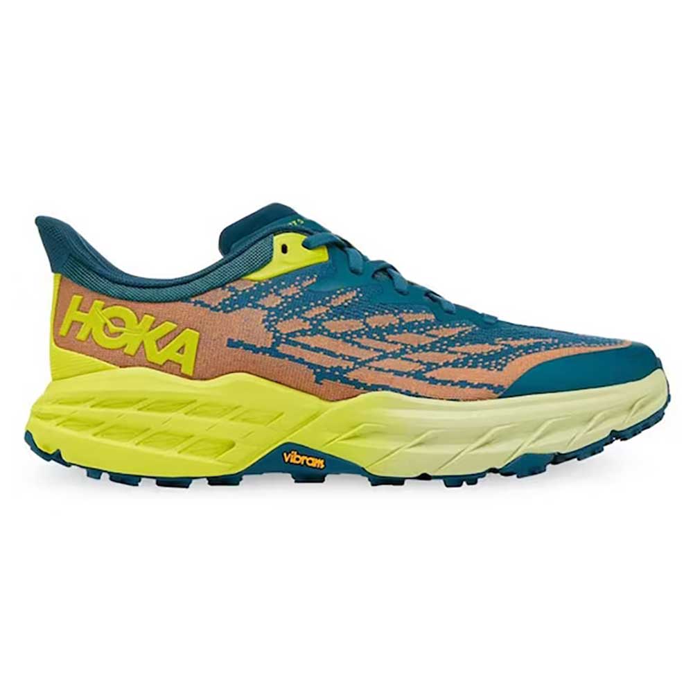 Men's Speedgoat 5 Trail Shoes - Blue Coral/Evening Primrose - Regular (D)