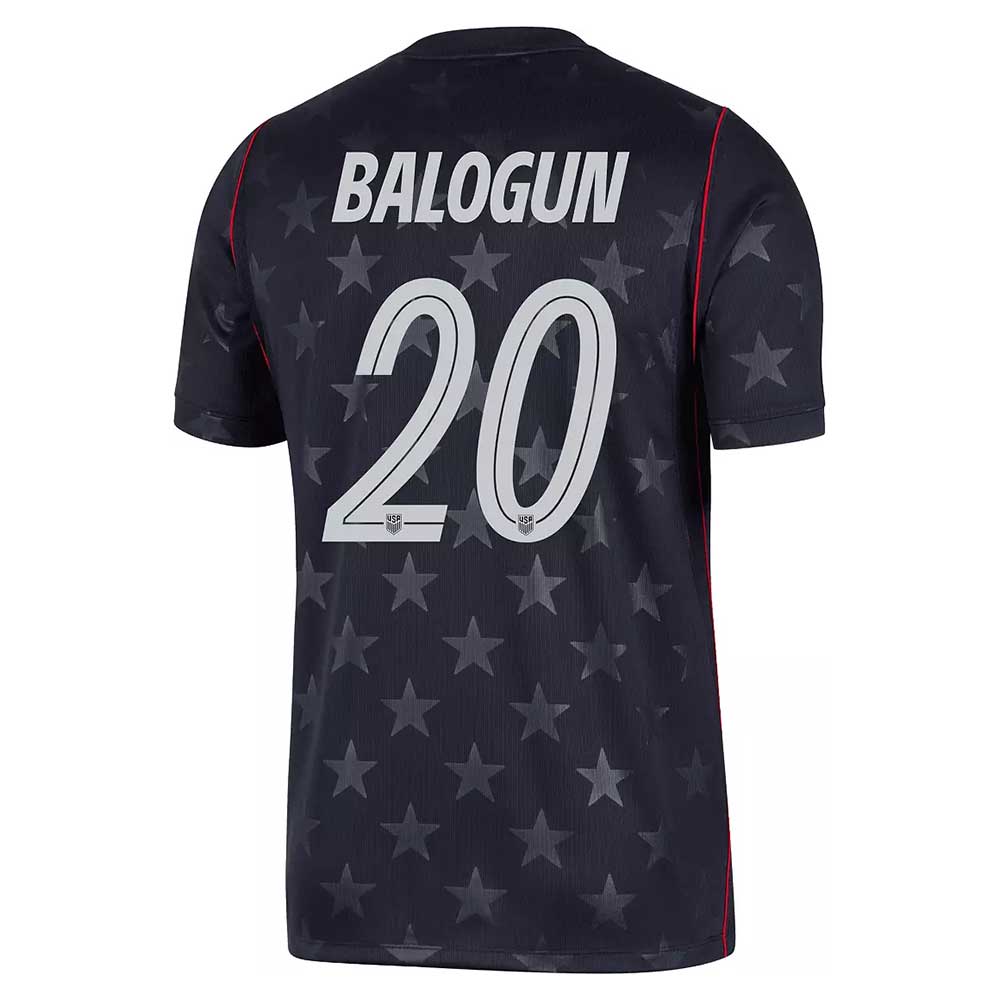 Men's USA DF SS Away Stadium Jersey BALOGUN #20 - Dark Obsidian/Pure Platinum