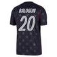 Men's USA DF SS Away Stadium Jersey BALOGUN #20 - Dark Obsidian/Pure Platinum