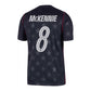 Men's USA DF SS Away Stadium Jersey MCKENNIE #8 - Dark Obsidian/Pure Platinum