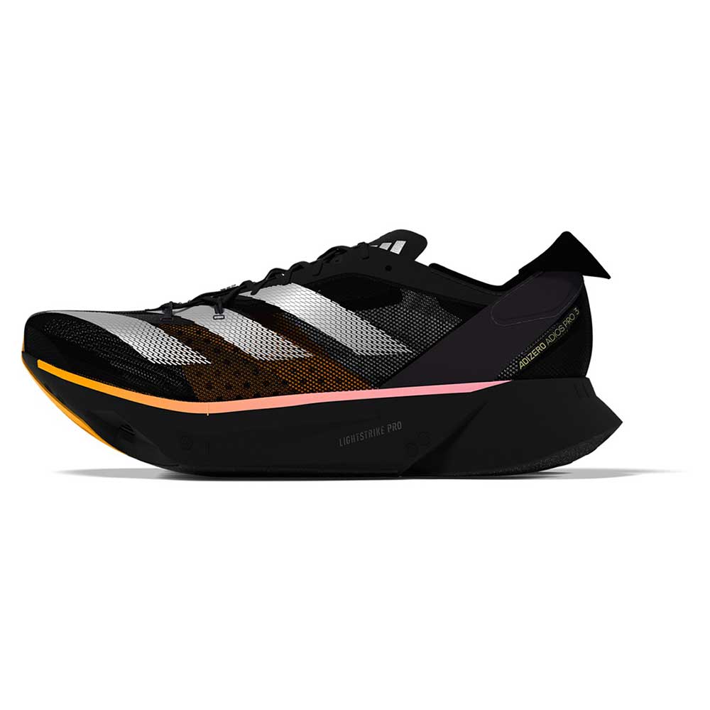 Women's Adizero Adios Pro 3 Running Shoe - Core black/Zero met/Spark â Gazelle Sports