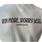 All Gender Runner Trio Poly-Cotton Short Sleeve - Natural/White Foldover Woven Square Patch w/ Light Gray Gazelle