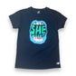 Women's She Runs GR Mouth Skyline Relentless Crew - Eclipse/Light Blue/Pink