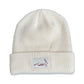 Vintage Gazelle Fisherman Beanie - Cream/Burgundy