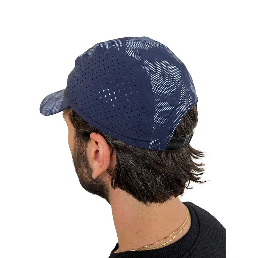 Gazelle Shoe Graphic Run Hat with Bonded Seams - Navy/Blue Finch